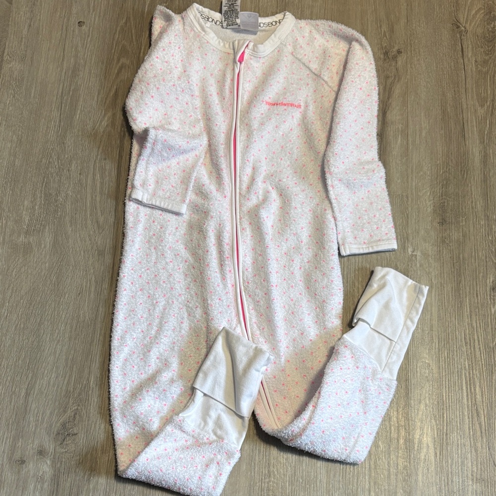 Bonds Pink and White Kids One Piece Footie
